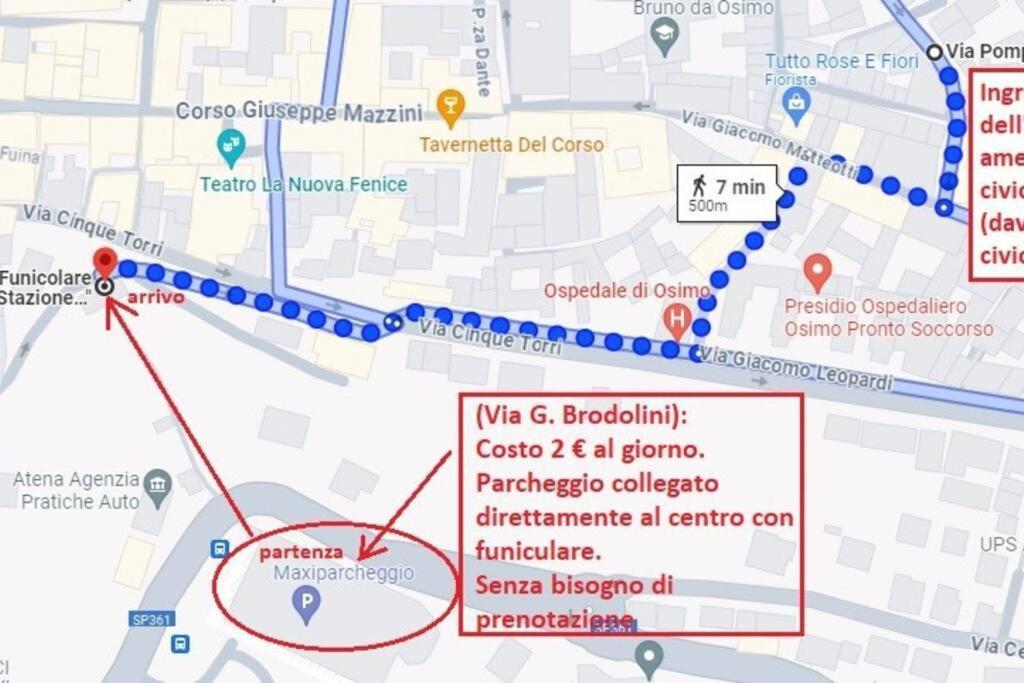 Osimo Nel Cuore Del Centro, Free Wi-Fi E Netflix Apartment Exterior foto